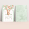 Editable We Can Bearly Wait Baby Shower Invitation T502