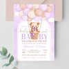 Editable We Can Bearly Wait Baby Shower Invitation T602