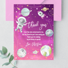 Editable Two The Moon Thank You Card TM02