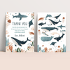 Editable Under The Sea Thank You Card US01