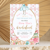 Editable Alice In Onederland Invitation A102