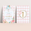 Editable Alice In Onederland Invitation A302