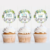Editable Party Animals Birthday Cupcake Toppers S105