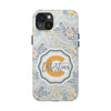 Custom Monogram Phone Cases With Floral Design - PC003