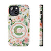 Personalized Floral Phone Case - Custom Tough Case with Name - PC025