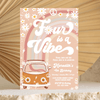 Editable Four Is A Vibe Birthday Invitation G604