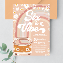  Editable Six Is A Vibe Birthday Invitation G606