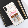 Floral Mom Photo Tough Phone Case - Durable Protection for Loving Mothers - PC027