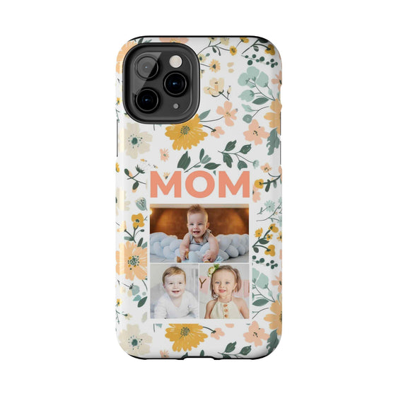 Customized Floral Photo Tough Phone Case for Mom - PC009