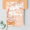 Editable Eight Is A Vibe Birthday Invitation G608
