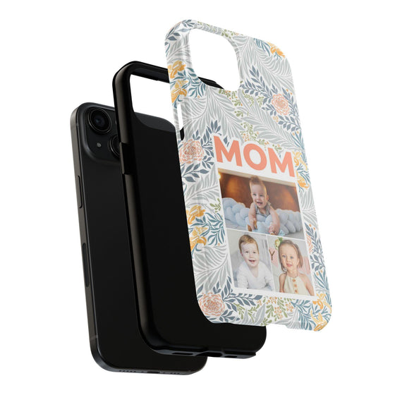 Custom Photo Collage iPhone Case for Mom - Floral Design - PC001