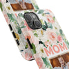 Floral Mom Phone Case with Custom Photo Slots - Perfect Gift for Mother's Day - PC023