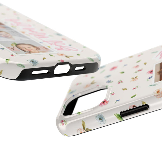 Floral Best Mom Ever Phone Case - Personalizable Tough Cases for Moms - PC028