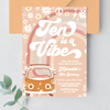 Editable Ten Is A Vibe Birthday Invitation G610