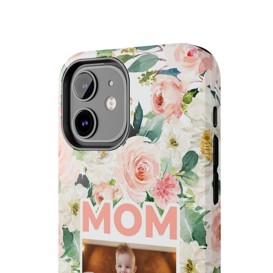 Floral Mom Phone Case with Custom Photo Slots - Perfect Gift for Mother's Day - PC023