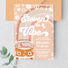  Editable Eleven Is A Vibe Birthday Invitation G611