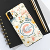 Personalized Floral Tough Phone Case - Customized with Name | Durable Protection - PC013