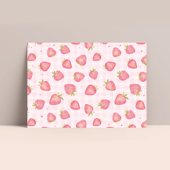 Editable Berry First Birthday Invitation Strawberry BF01