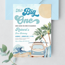  Editable Boy The Big One Surfing Invitation BO4