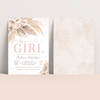 Editable Pampas Grass Baby Shower Invitation BP103