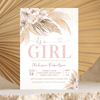 Editable Pampas Grass Baby Shower Invitation BP103