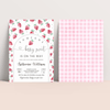 Editable Strawberry Baby Shower Set BS05