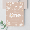 Editable Daisy 2nd Birthday Invitation D103