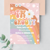 Editable Two Groovy Birthday Invitation G103