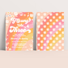 Editable Young Wild And Three Birthday Invitation  G403