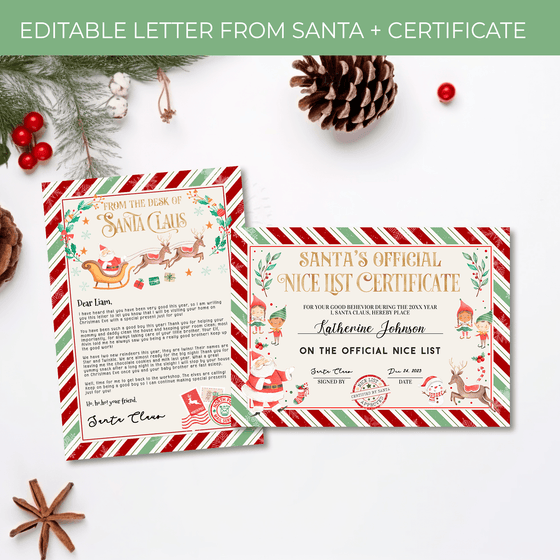 Elf Printable Kit Elf Arrival Letter SL101