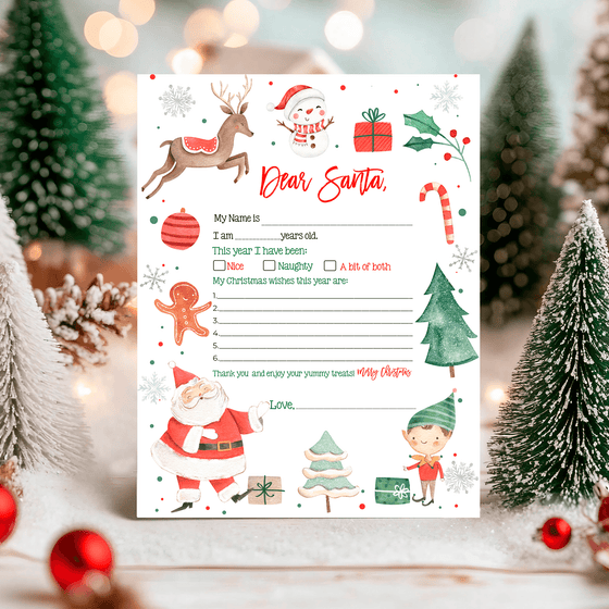 Letter To Santa Printable Easy To Print LTS11