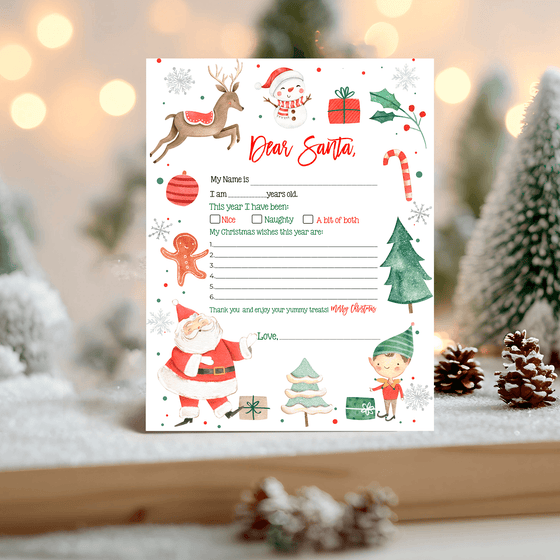 Letter To Santa Printable Easy To Print LTS11