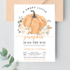 Editable Pumpkin Baby Shower Invitation P003