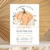 Editable Pumpkin Baby Shower Invitation P003
