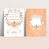Editable Our Little Pumpkin Birthday Invitation PB003