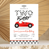 Editable TWO Fast Birthday Invitation R104