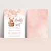Editable We Can Bearly Wait Baby Shower Invitation  T403