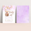 Editable We Can Bearly Wait Baby Shower Invitation T603