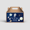 Editable Two The Moon Box Label TM01