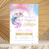 Editable Unicorn Birthday Invitation  UN201