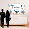 Editable Under The Sea Birthday Backdrop US01