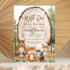 Editable Woodland Baby Shower Invitation W104