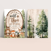 Editable Young Wild And Three Birthday Invitation W203