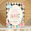 Editable Alice In Onederland Invitation A603