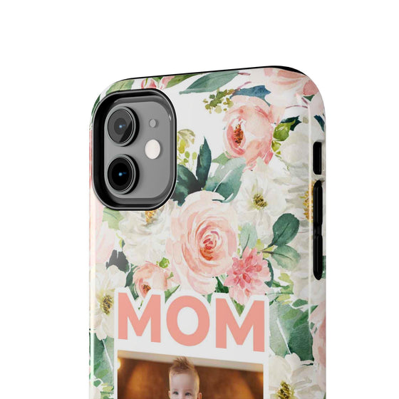 Floral Mom Phone Case with Custom Photo Slots - Perfect Gift for Mother's Day - PC023