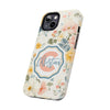 Personalized Floral Tough Phone Case - Customized with Name | Durable Protection - PC013