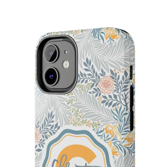 Custom Monogram Phone Cases With Floral Design - PC003