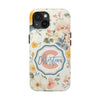 Personalized Floral Tough Phone Case - Customized with Name | Durable Protection - PC013
