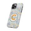 Custom Monogram Phone Cases With Floral Design - PC003