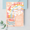 Editable Two Groovy Birthday Invitation G702